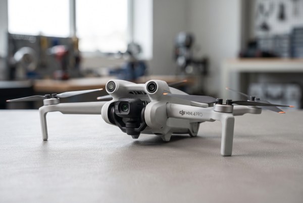 ภาพประกอบ AI แนวภาพถ่ายสำหรับบทความ DJI Mini 4 Pro