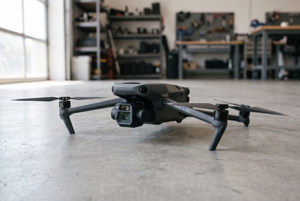 ภาพประกอบจำลองด้วยคอมพิวเตอร์แสดงโดรน DJI Mavic 3 Pro แบบ 3 เลนส์ ไม่ใช่ภาพสินค้าจริงสำหรับการขาย